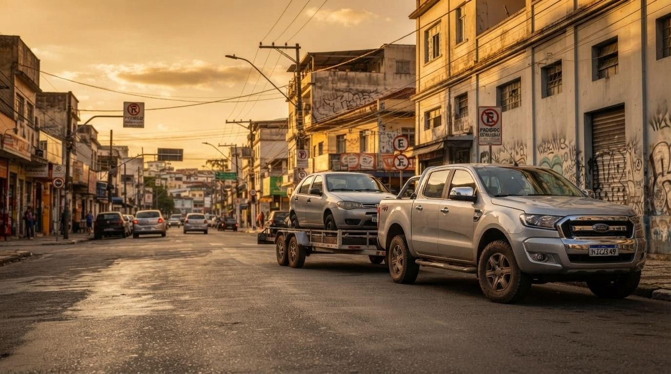 Caminhão guincho da Guinchos Larri 24/7 em Sorocaba